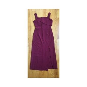 Maroon Elegant and Simple Formal Dress